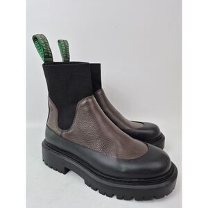 Loeffler Randall Women's Tmoro Brown Black Suri Chelsea Boots Size 8